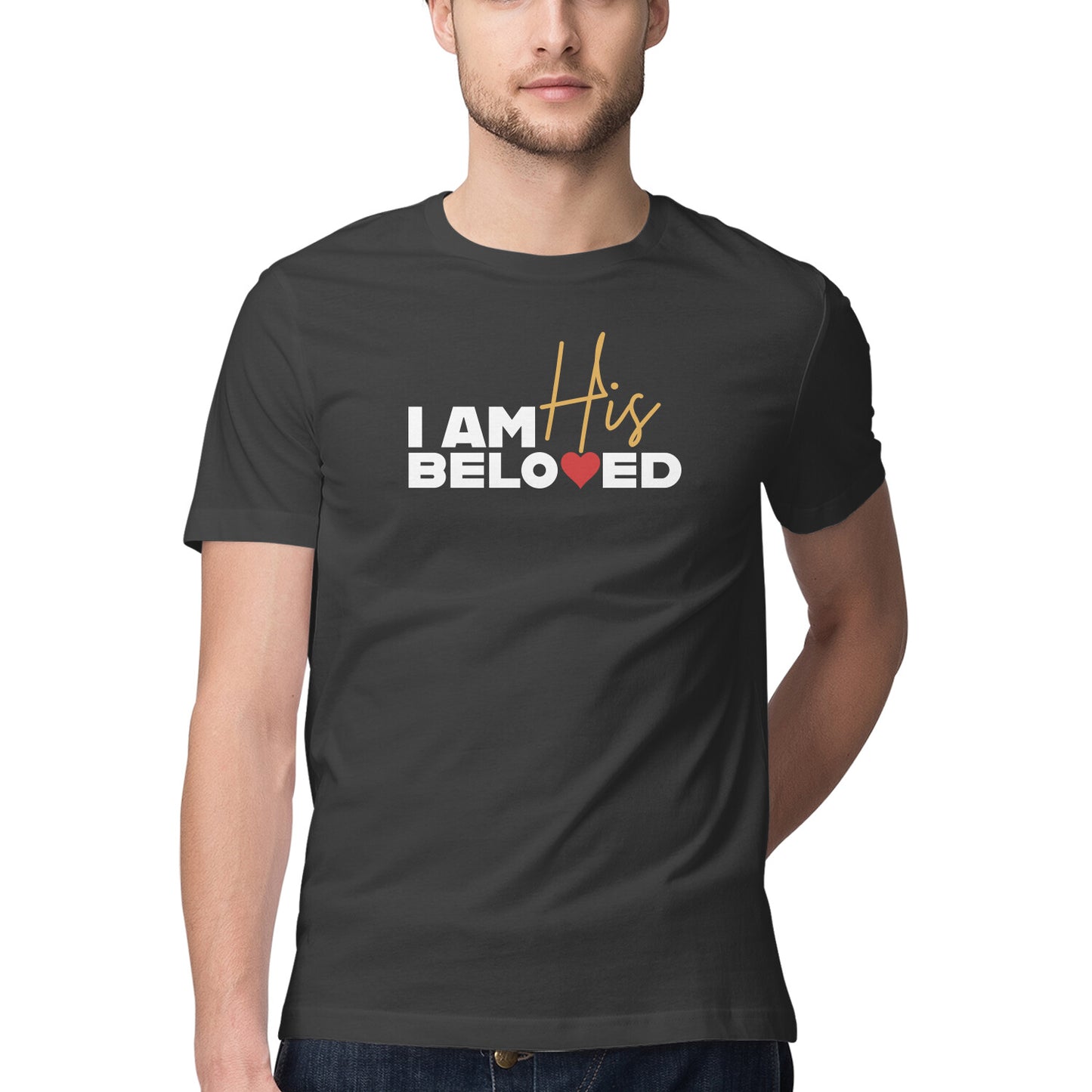 I am His Beloved - Half Sleeve Round Neck Tshirt