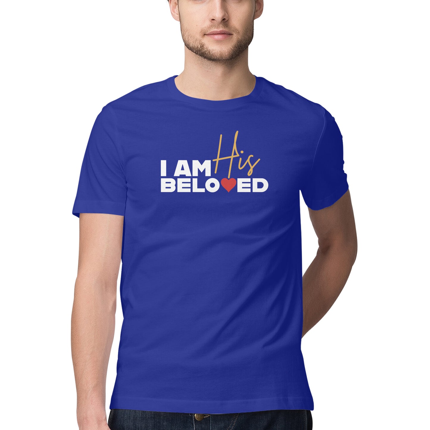 I am His Beloved - Half Sleeve Round Neck Tshirt