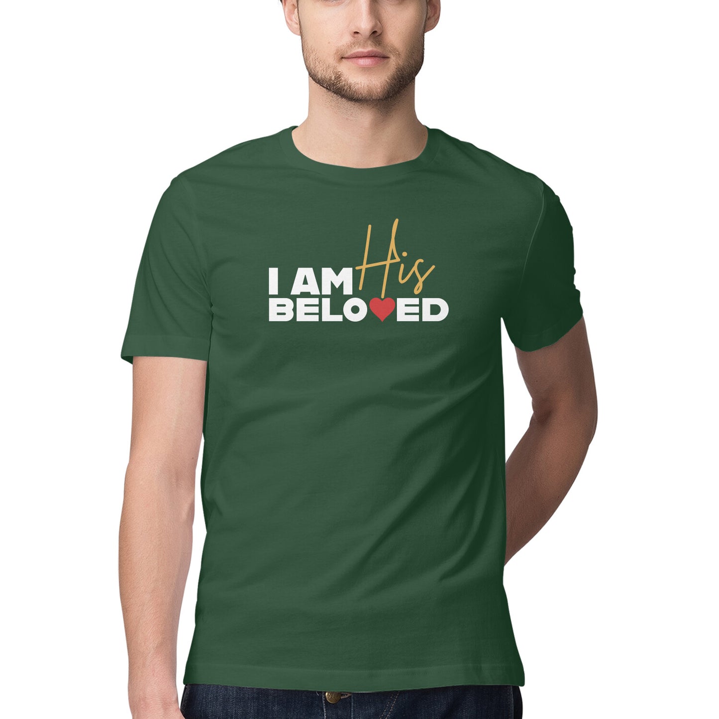 I am His Beloved - Half Sleeve Round Neck Tshirt