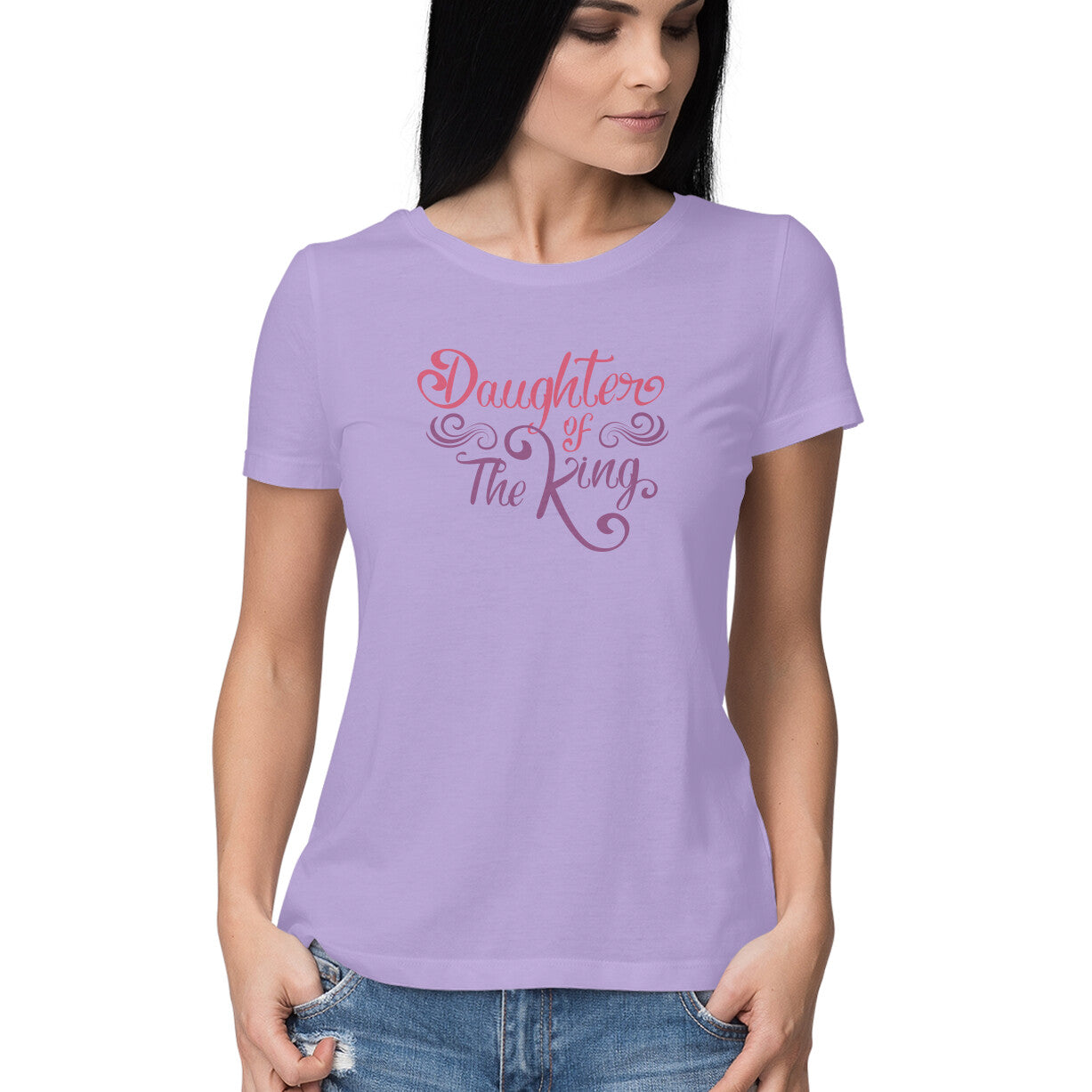 Daughter of The King - Half Sleeve Round Neck Tshirt