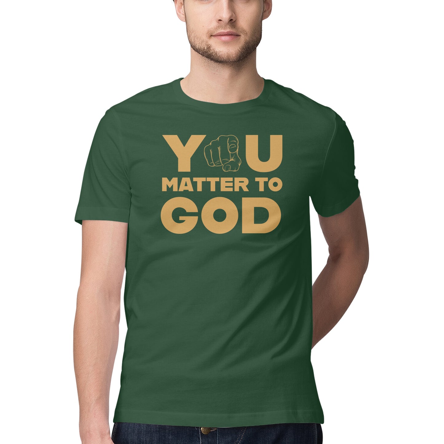 You Matter To God - Half Sleeve Round Neck Tshirt