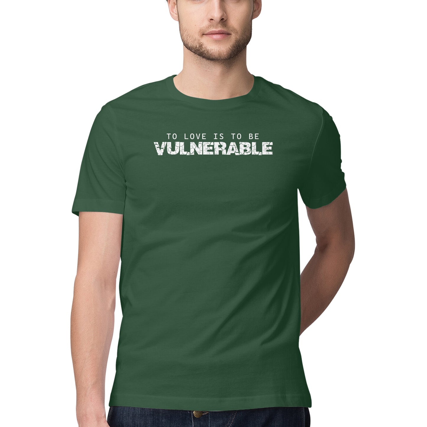 To Love Is To Be Vulnerable - Half Sleeve Round Neck Tshirt