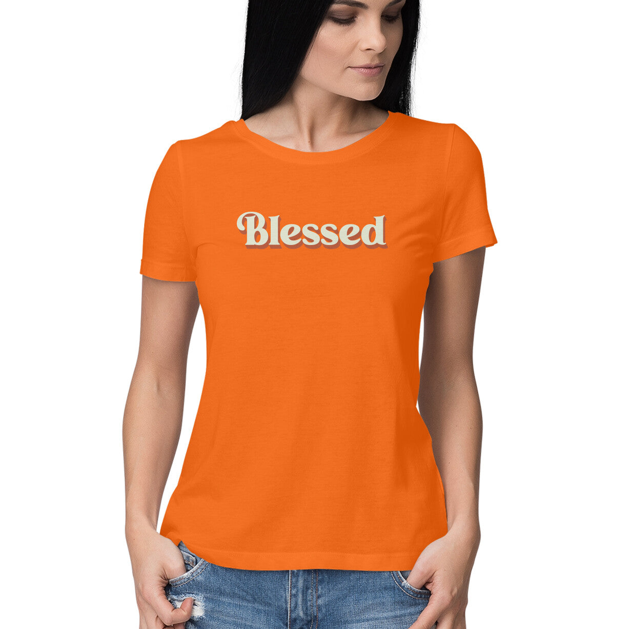 Blessed - Half Sleeve Round Neck Tshirt