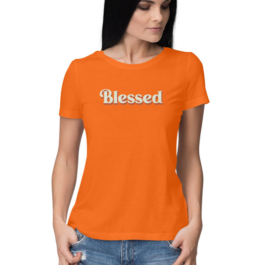 Blessed - Half Sleeve Round Neck Tshirt