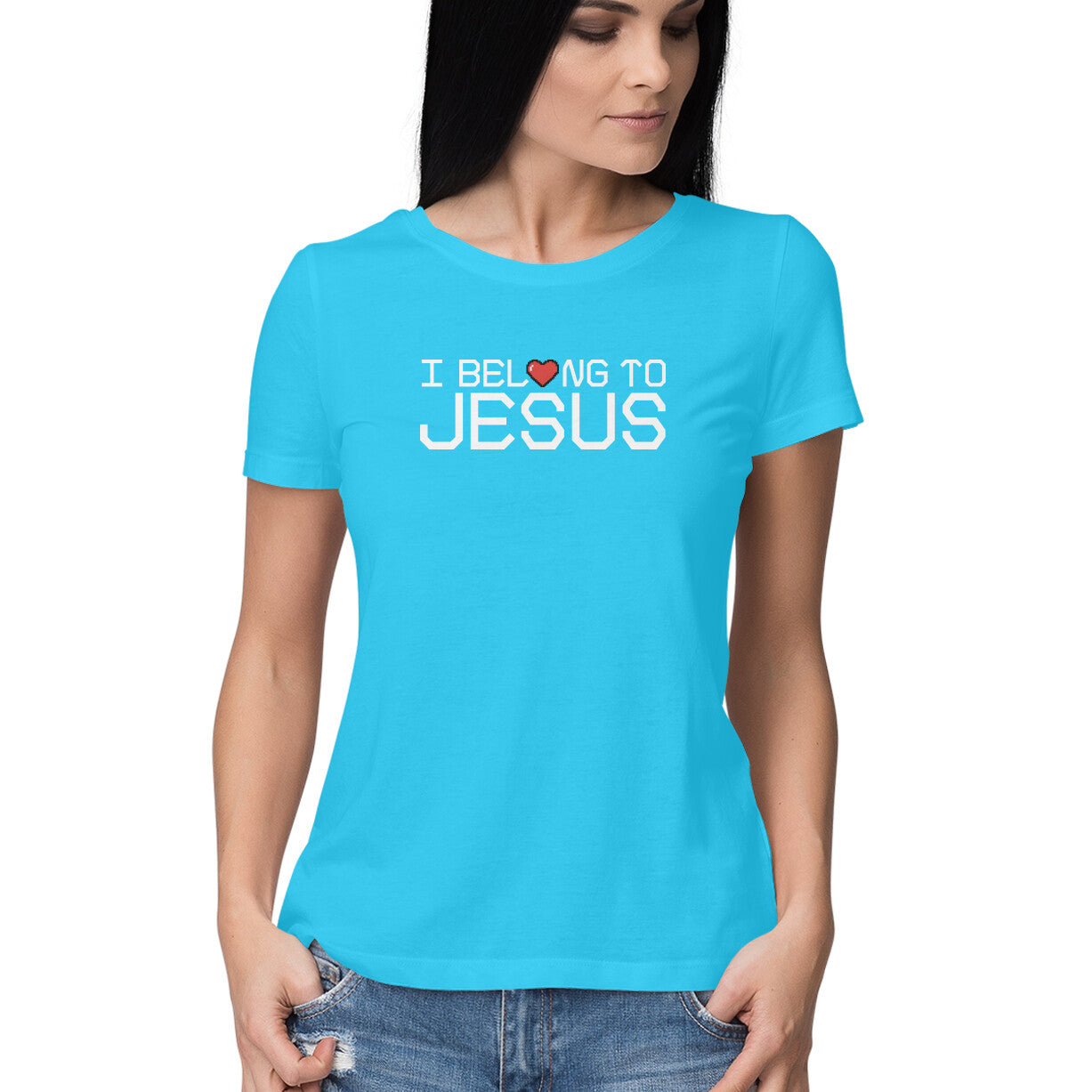 I Belong to Jesus - Half Sleeve Round Neck Tshirt