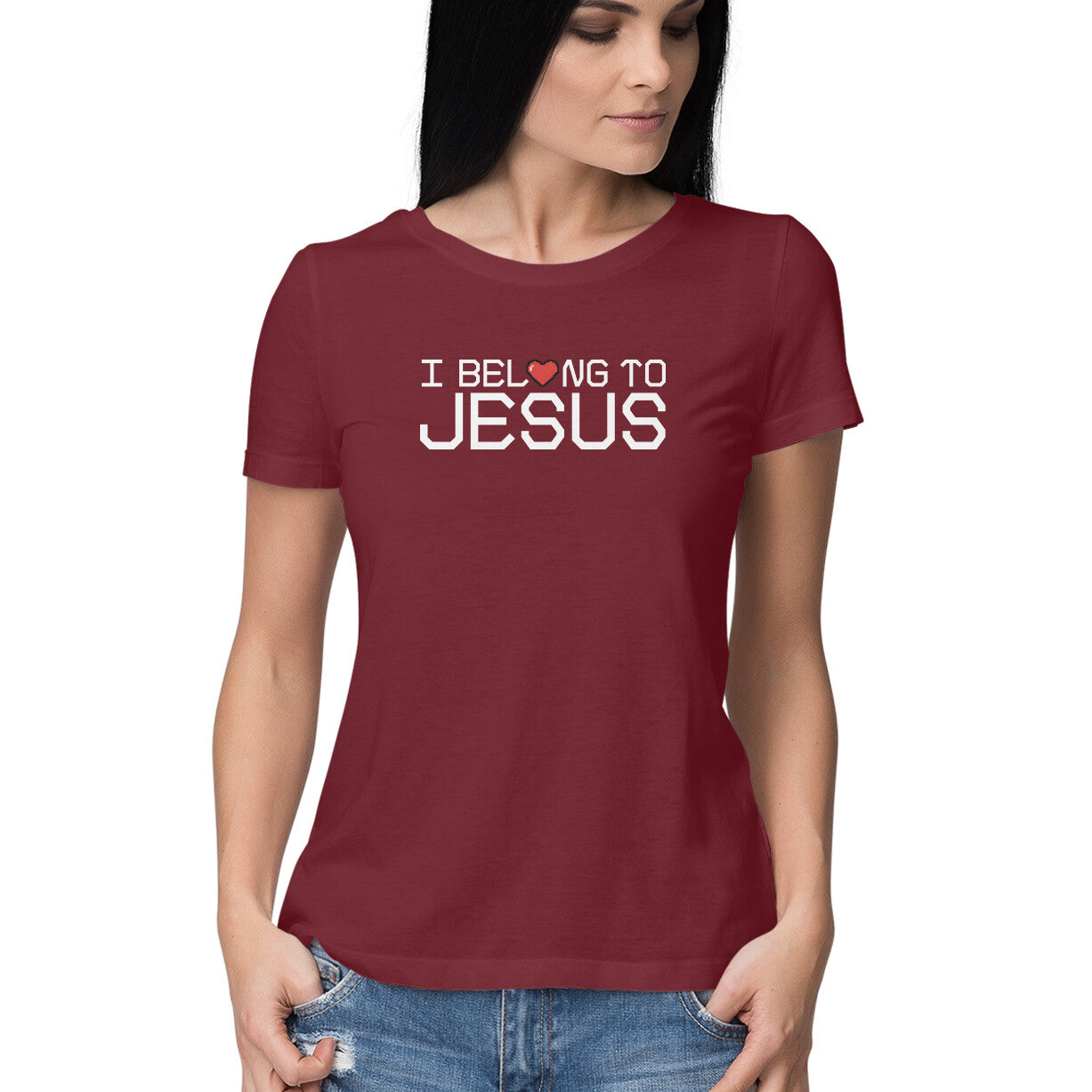 I Belong to Jesus - Half Sleeve Round Neck Tshirt