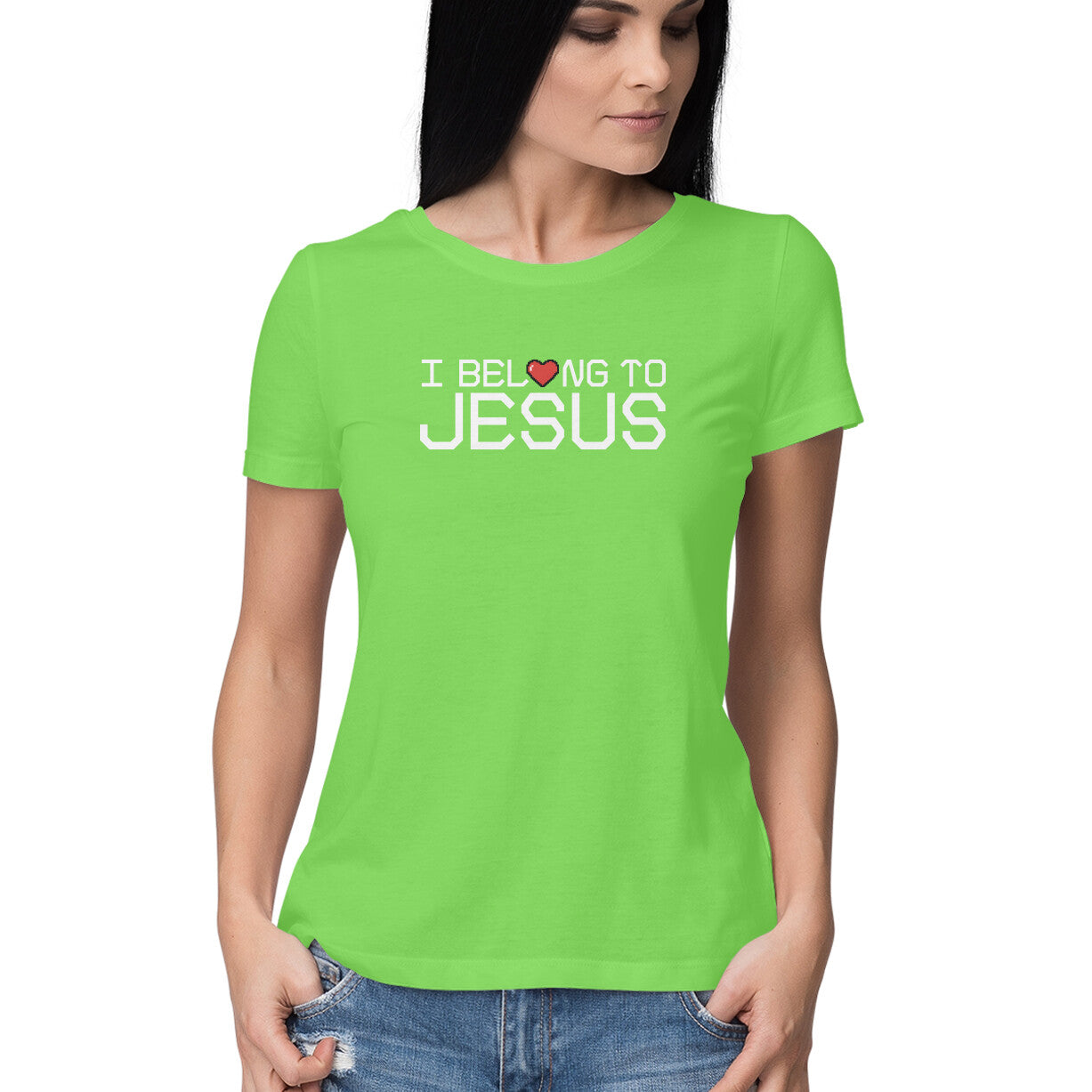 I Belong to Jesus - Half Sleeve Round Neck Tshirt