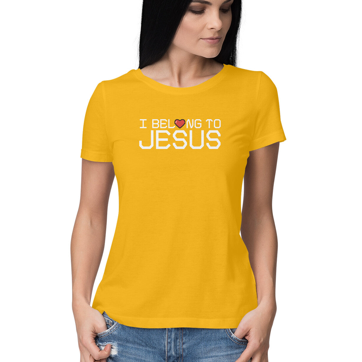 I Belong to Jesus - Half Sleeve Round Neck Tshirt