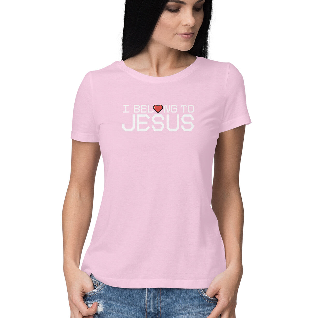 I Belong to Jesus - Half Sleeve Round Neck Tshirt