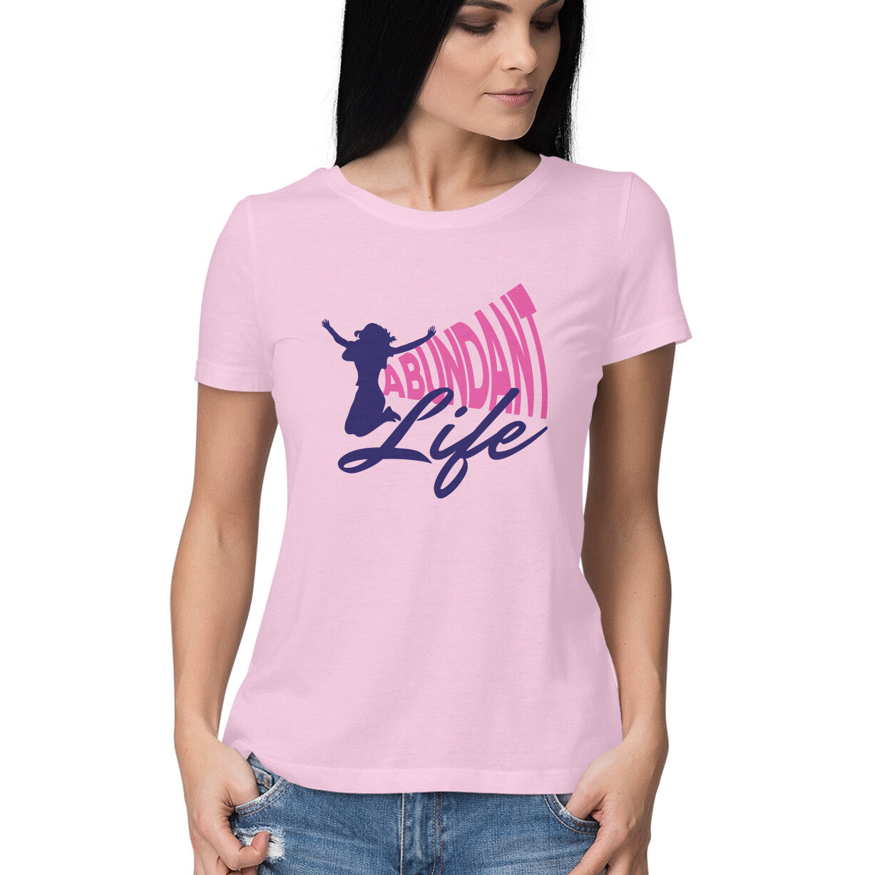 Abundant Life - Half Sleeve Round Neck Tshirt