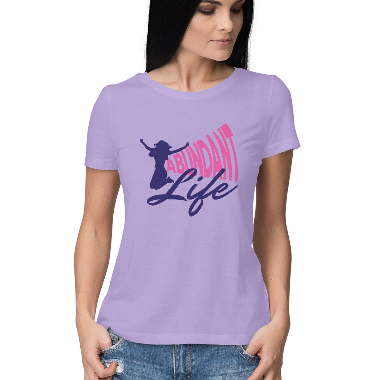 Abundant Life - Half Sleeve Round Neck Tshirt