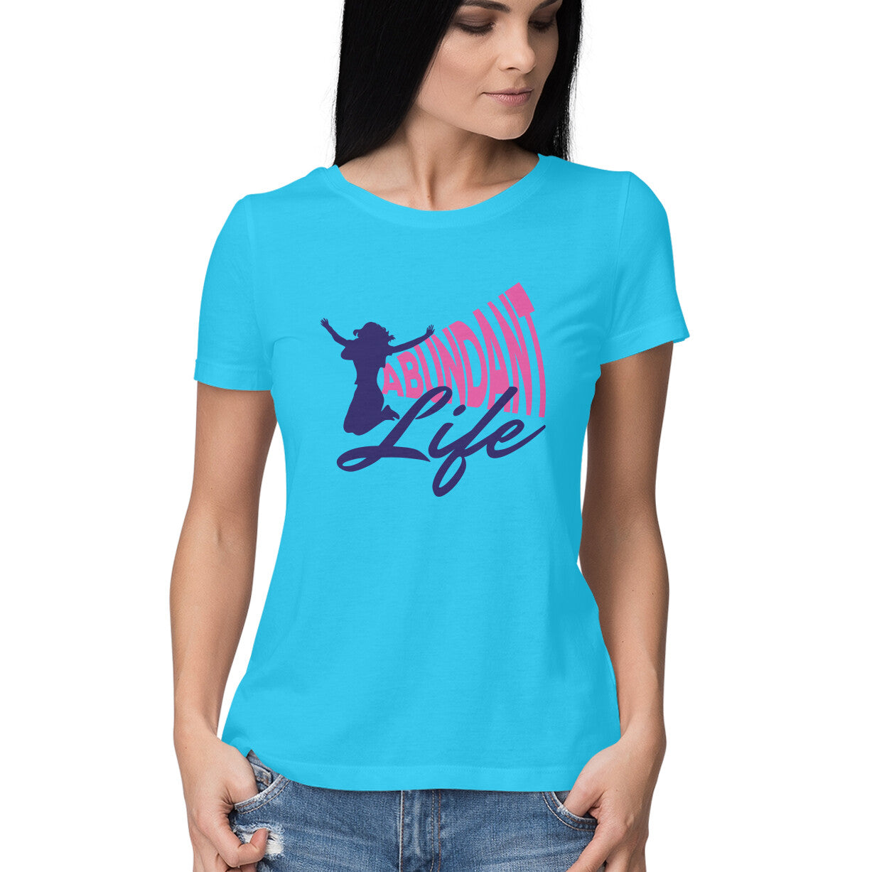 Abundant Life - Half Sleeve Round Neck Tshirt