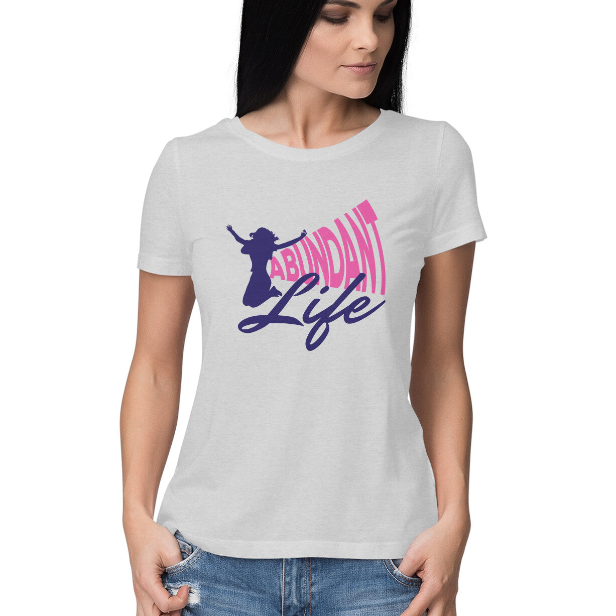 Abundant Life - Half Sleeve Round Neck Tshirt