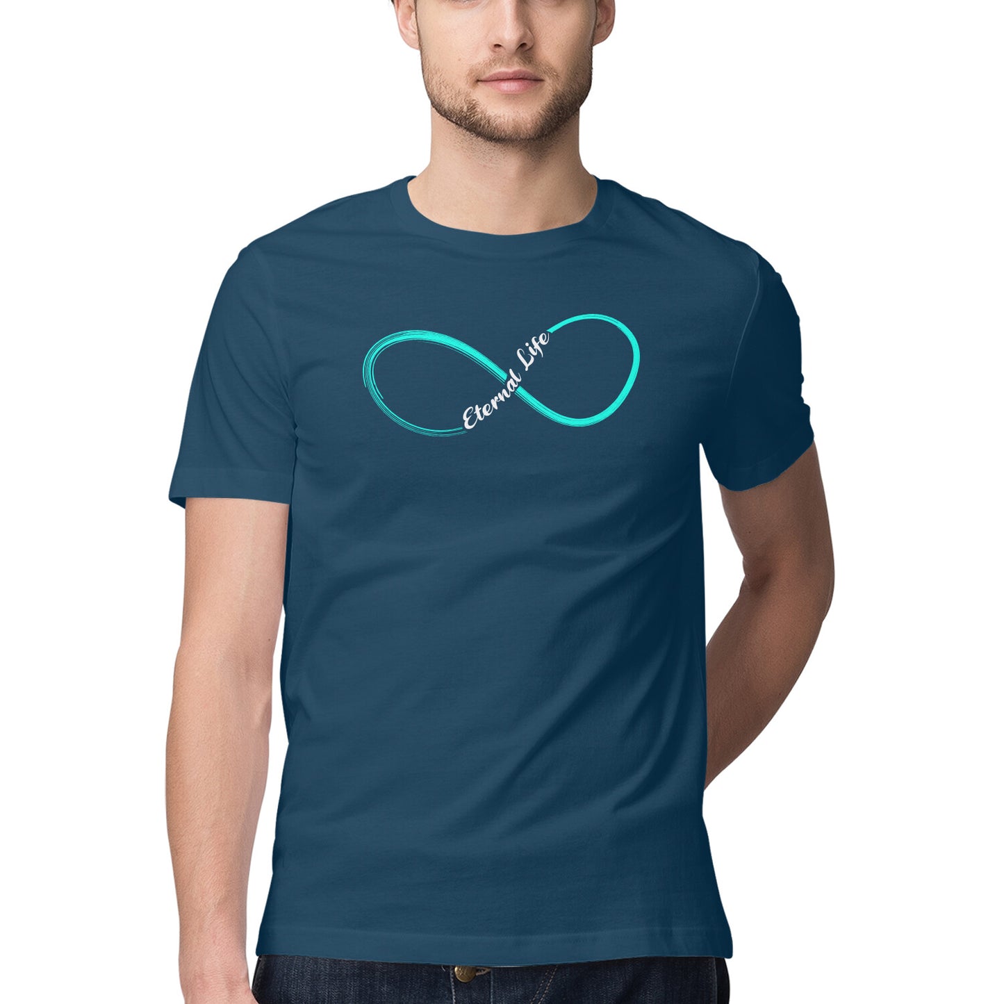 Eternal Life - Half Sleeve Round Neck Tshirt