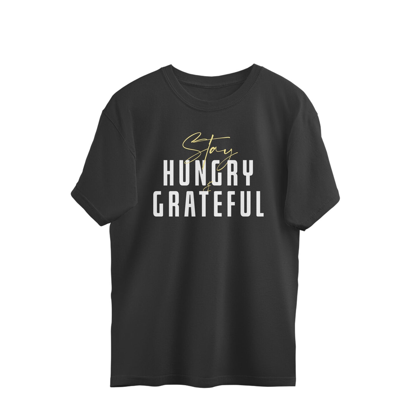 Stay Hungry & Grateful - oversized t-shirts